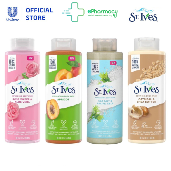 Sữa Tắm St.Ives - Sữa Tắm Tẩy Tế Bào Chết Dịu Nhẹ Dưỡng Da St. Ives 473ml giá rẻ