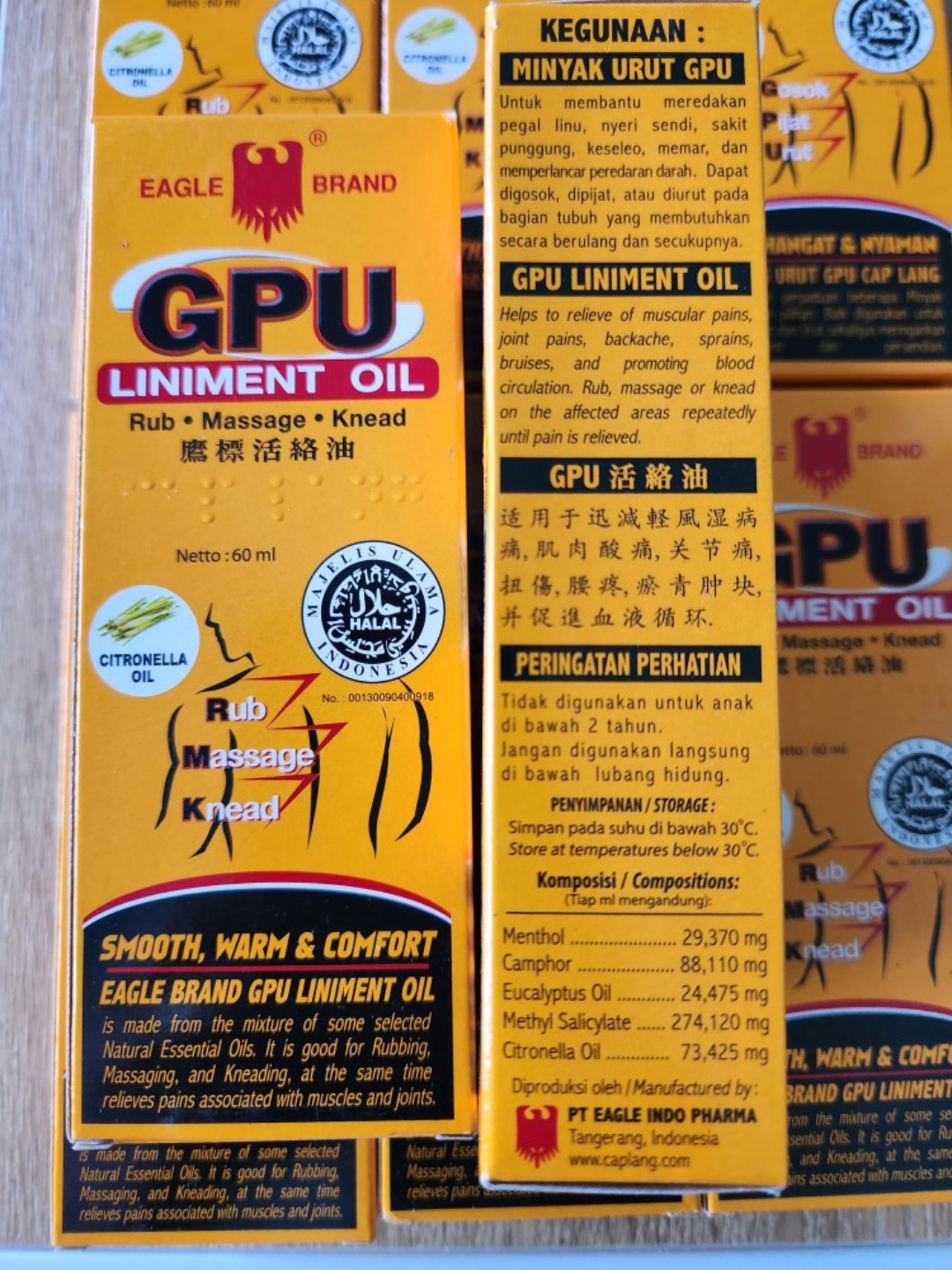 Dầu gừng xả GPU chai 60ml
