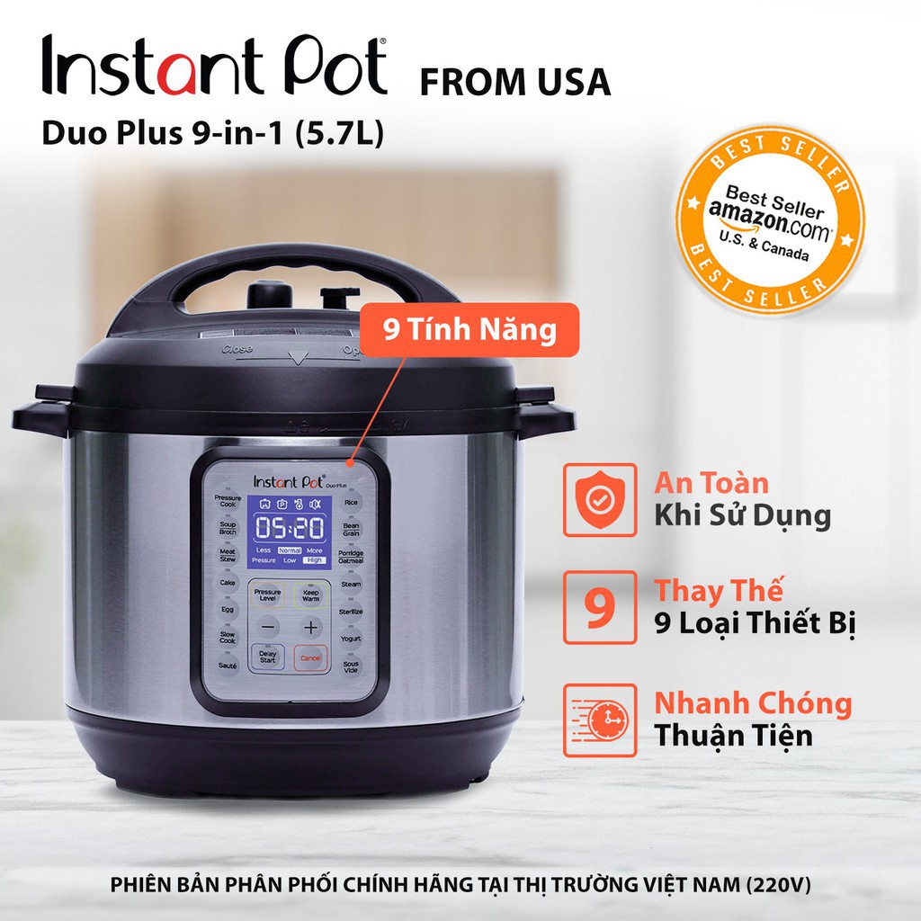 Nồi áp suất Instant Pot Duo Plus 9in1