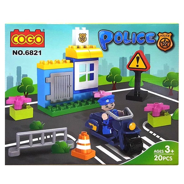 COGO - 6821 Mô hình  nhỏ Cảnh Sát 20 viên