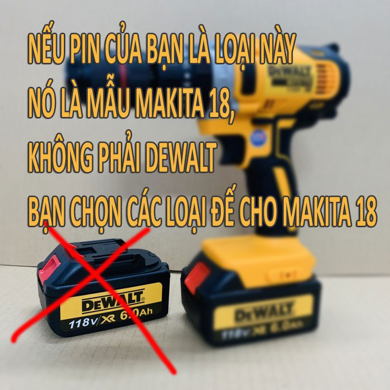 Đế pin Dewalt 20v ver.2 đã có tiếp điểm/CHUYÊN