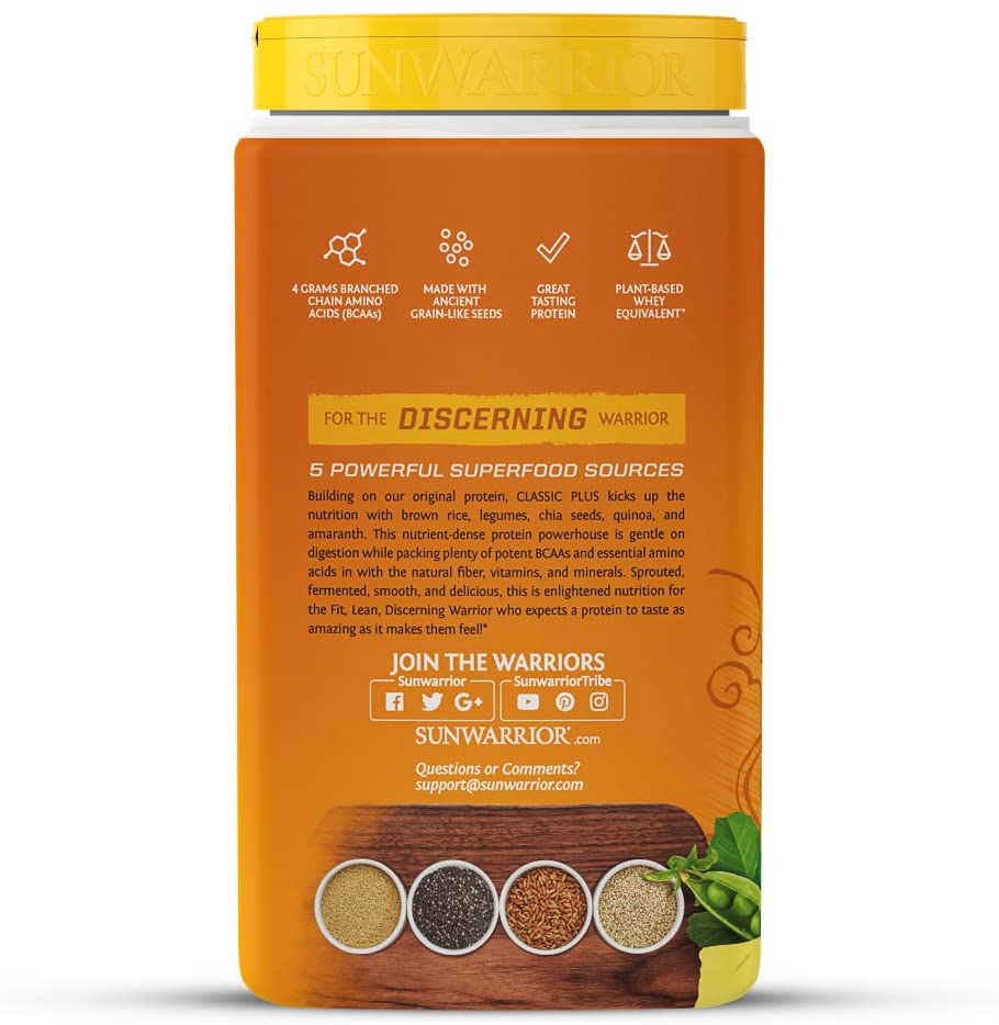 [HCM]Bột Protein Thực Vật Hữu Cơ Fit & Lean SunWarrior 750g vanilla