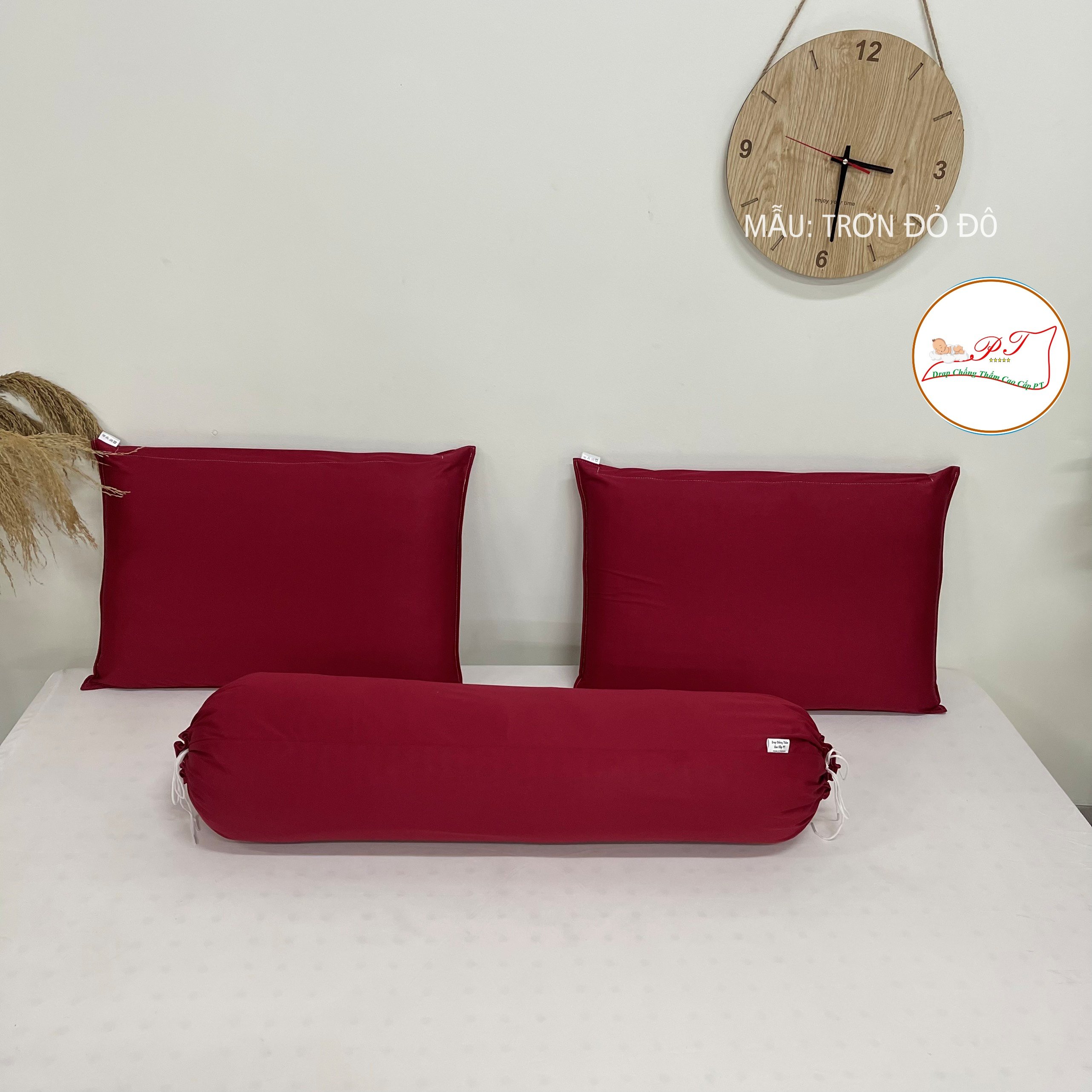 Ga Chống Thấm Cao Cấp PT Mẫu Họa Tiết Đỏ Đô