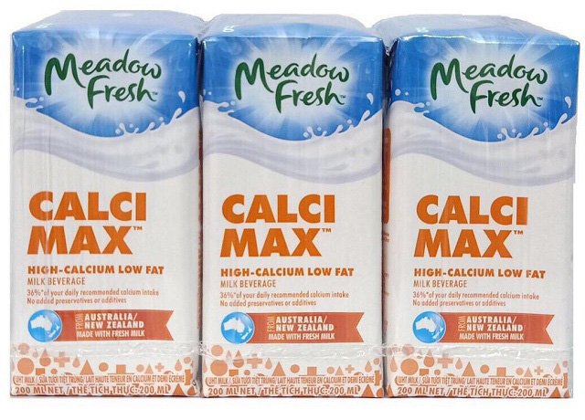 [Thùng 24 H] Sữa Tươi MEADOW FRESH MAX CANXI ít béo 200ML
