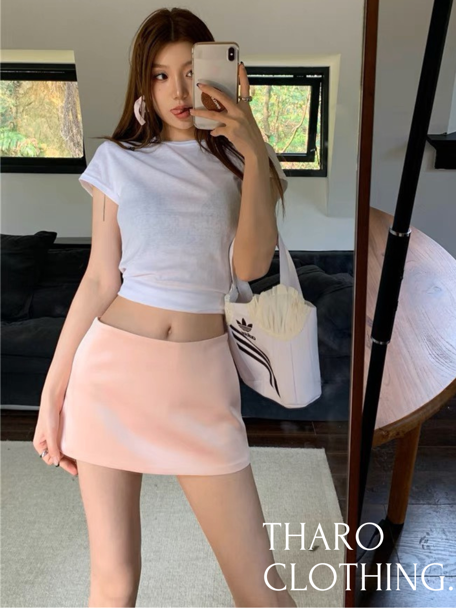 Chân Váy Cạp Trễ Y2K - Tharo Clothing [VAY00021]