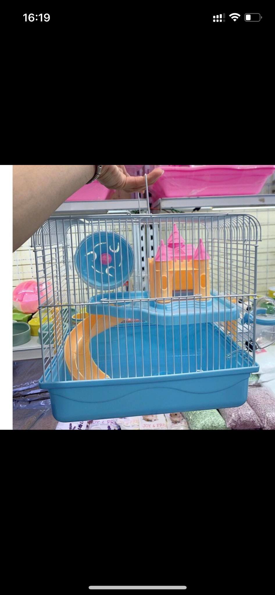[HCM]Lồng hamster Lâu Đài 1 tầng hamster size d27r21c30