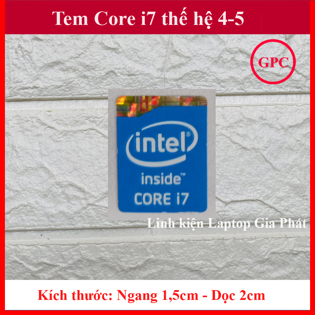 Tem core i7 thế hệ 4, tem core i7 thế hệ 5 - màu xanh