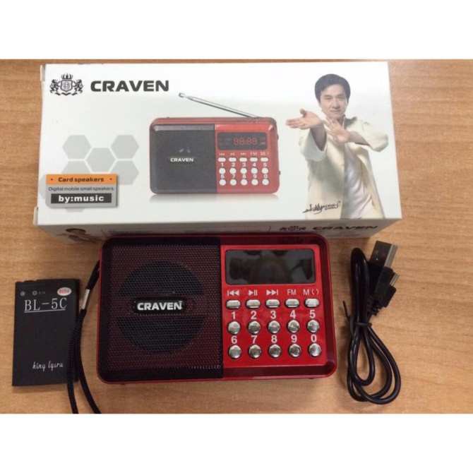 Loa Đài Craven - CR26 Nghe Nhạc - Thẻ Nhớ - FM