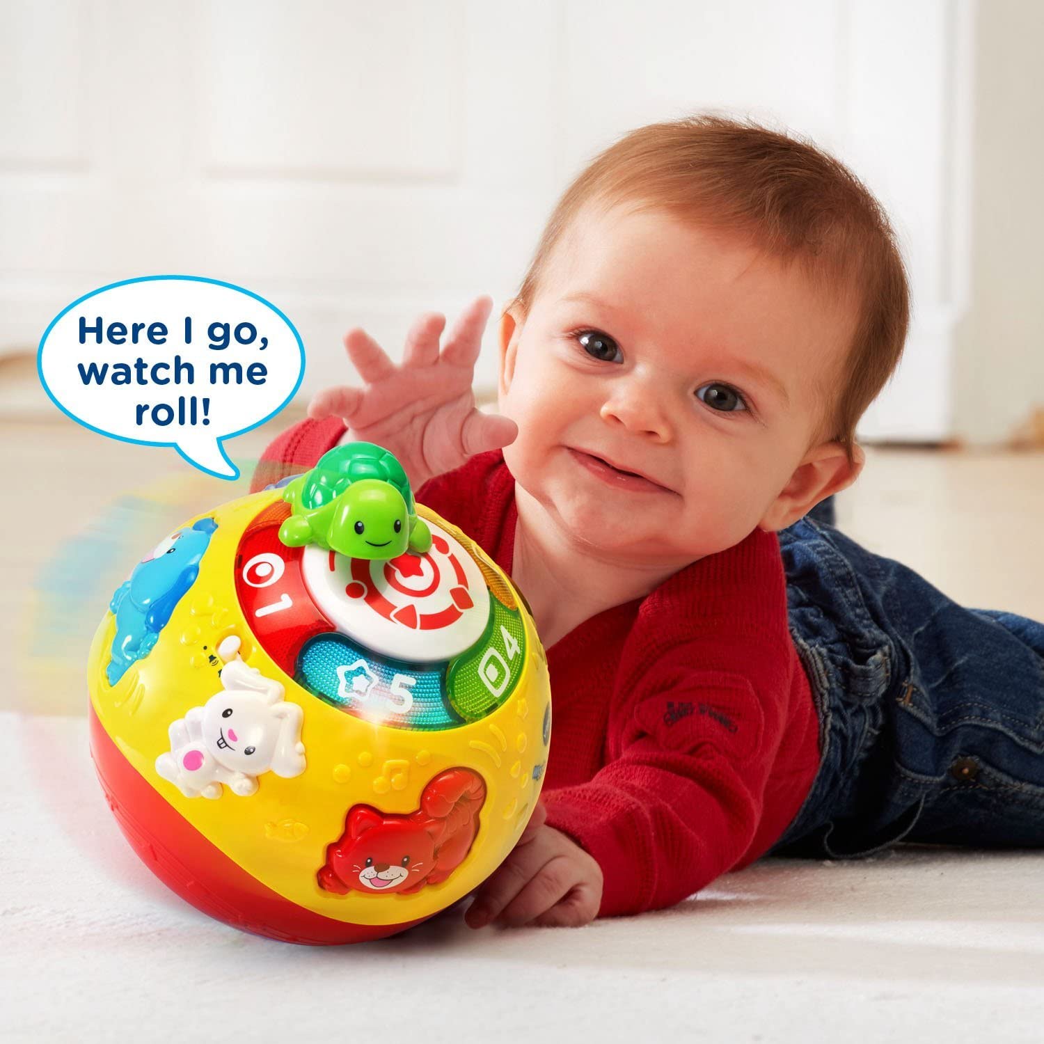 Đồ chơi Vtech - Bóng tập bò cho bé Vtech Wiggle and Crawl Ball