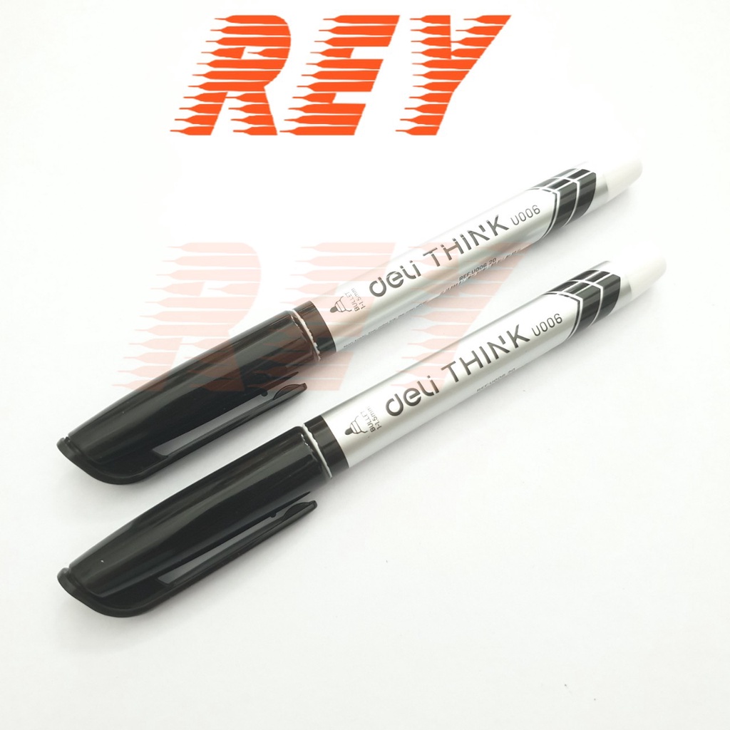 Combo 2 cây bút lông viết bảng xóa được ngòi 1,5mm deli u006