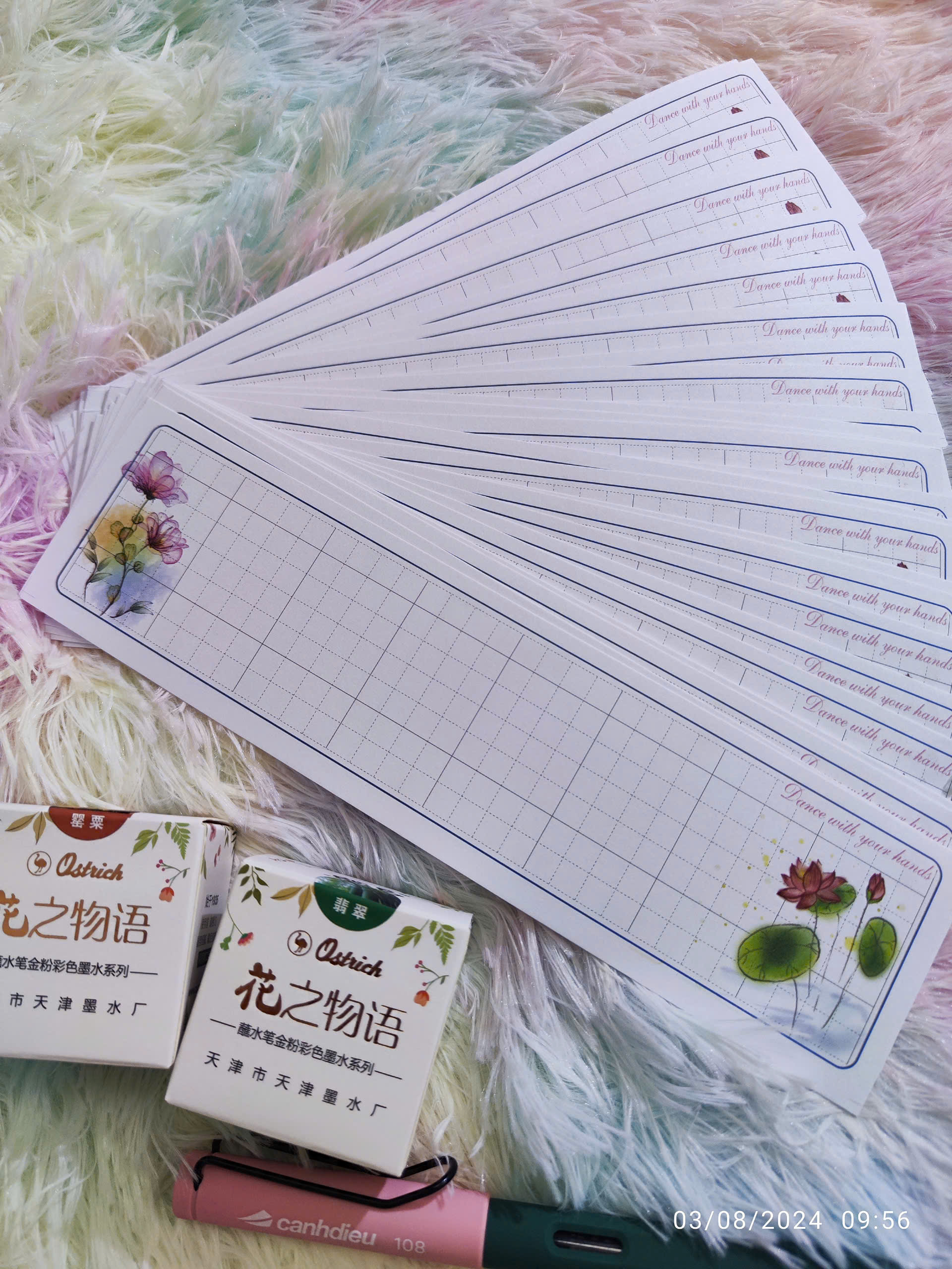 100 giấy hoa viết tên đẹp