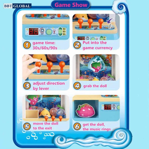 Đồ chơi máy gắp thú bông trẻ em cỡ lớn BBT GLOBAL 5361
