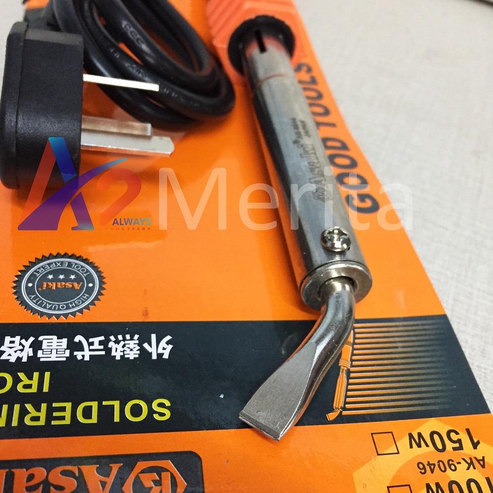 Mỏ hàn chì đầu dẹp 80W Asaki AK-9044