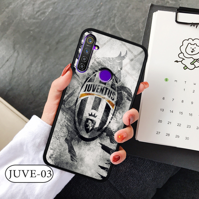 Ốp kính 3d realme 5i - in biểu tượng đội bóng