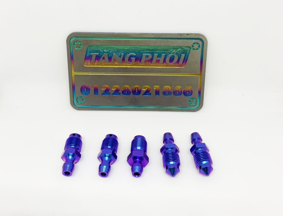 1 con Ốc xả gió 10li  ốc gió răng 1.0 Titanium Gr5