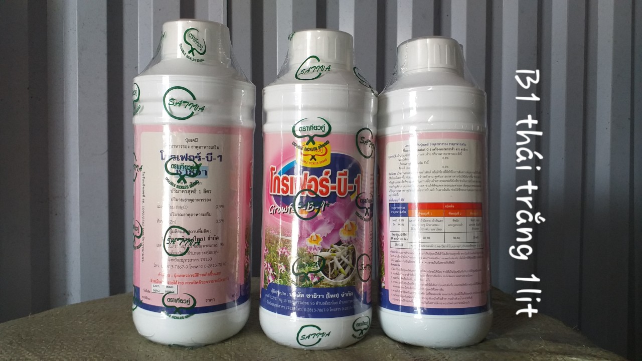 Phân bón lá B1 Thái Lan Grofer B1 Thái Trắng chai 100ml, 500ml, 1 lít