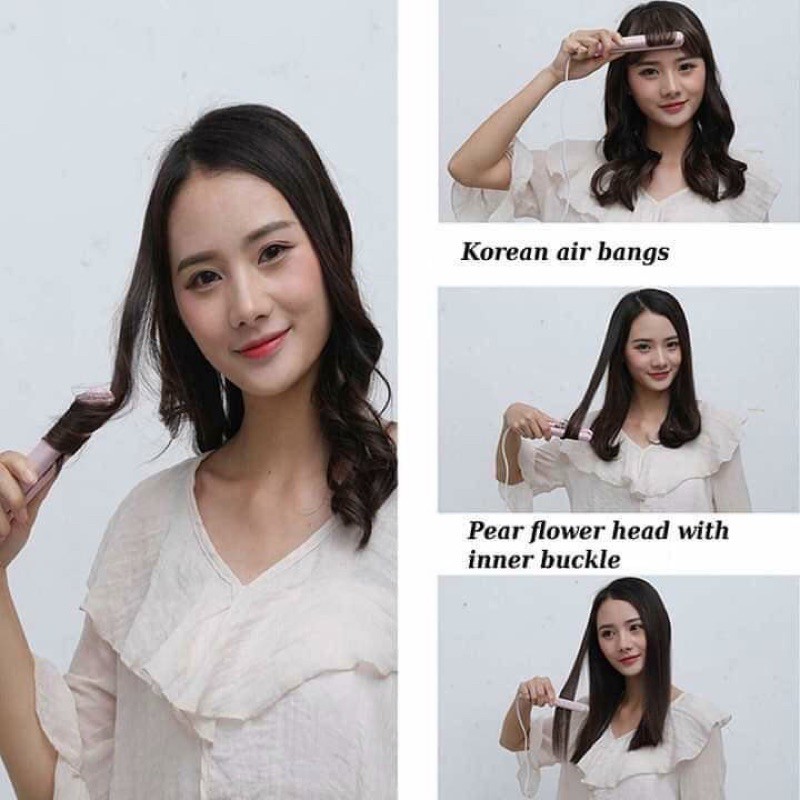 Máy là tóc, máy làm tóc, uốn duỗi kẹp tóc mini đa năng bảo hành 12 tháng.