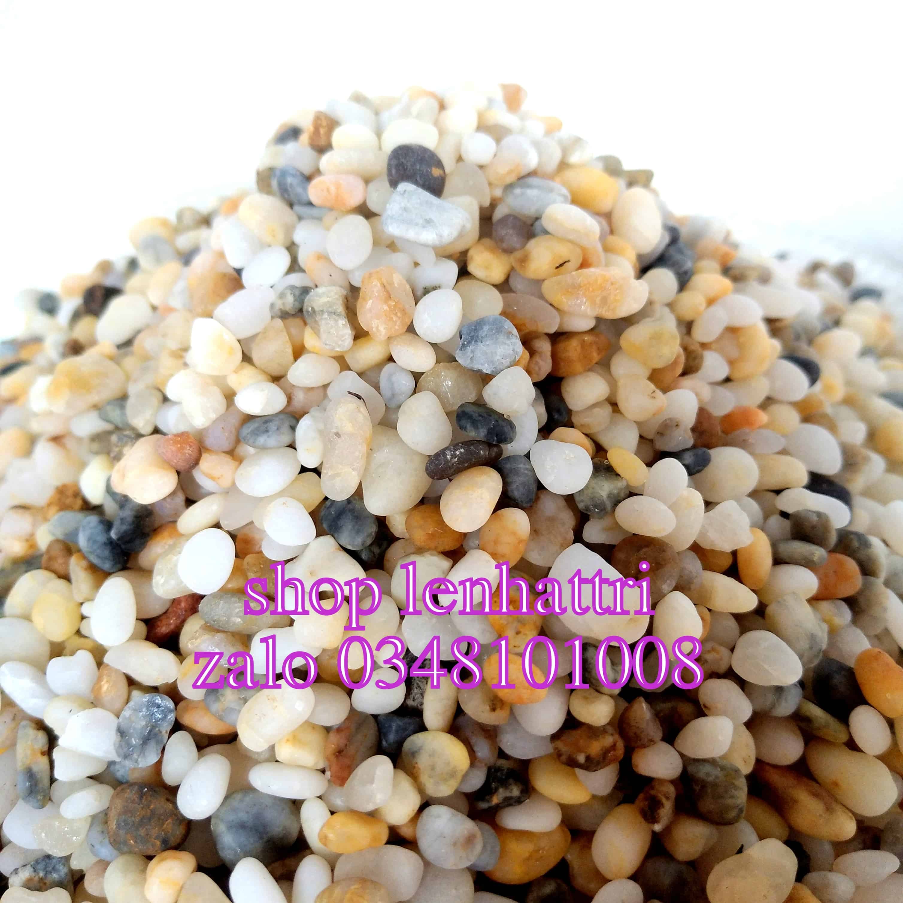 Sỏi biển trang trí tiểu cảnh bể cá sân vườn 1kg