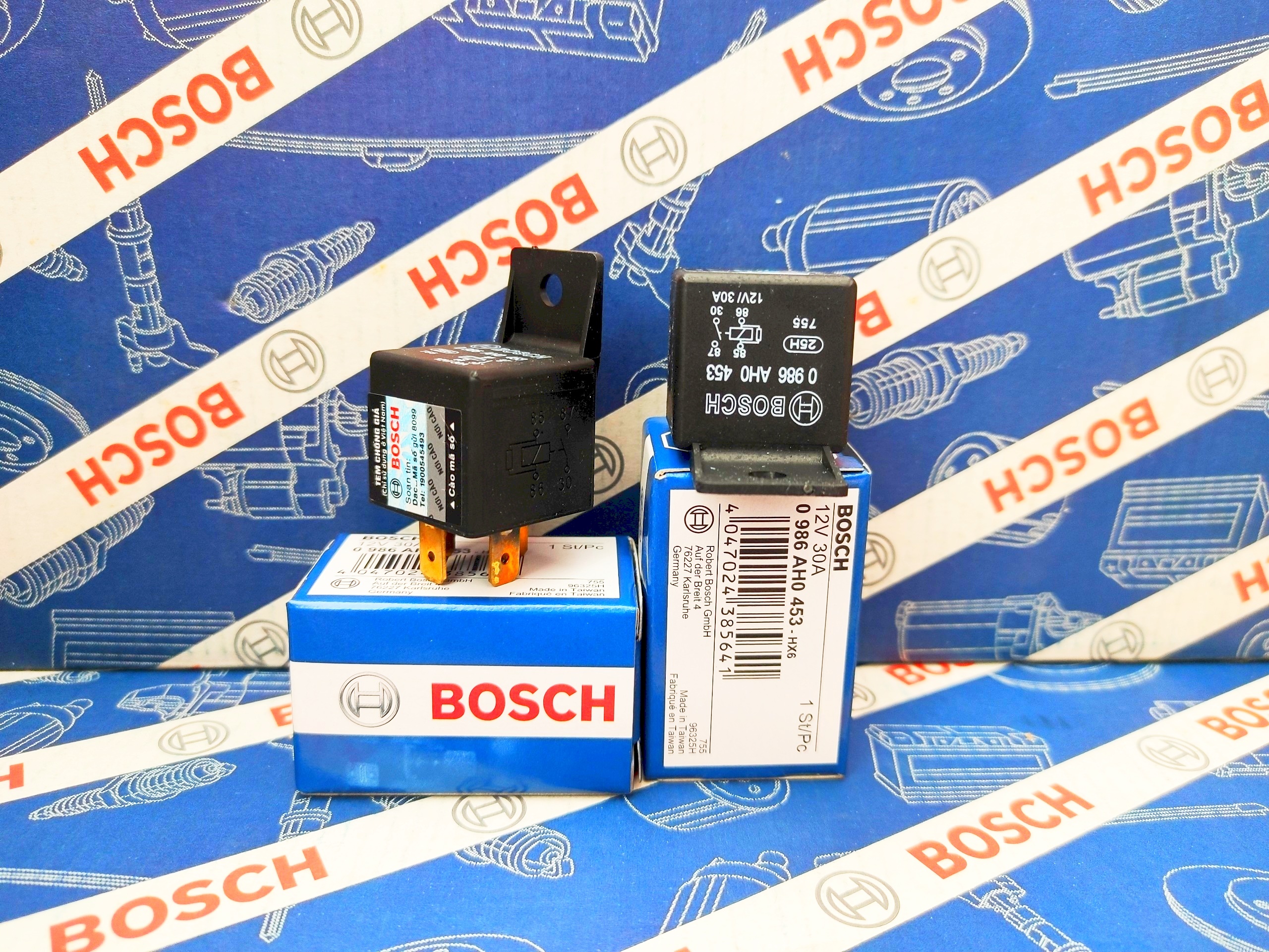 Relay Rờ le Bosch 4 Chân 12V 30A - Relay 453