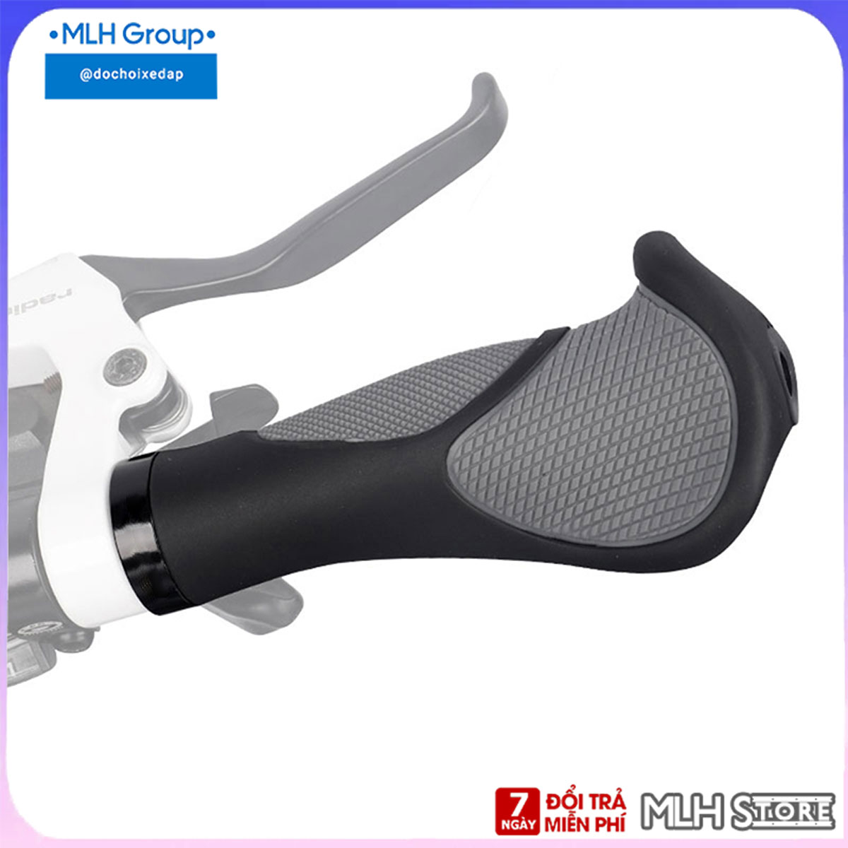 Bọc Tay Cầm Xe Đạp Có Sừng Chất Liệu Cao Su TPR Chống trượt, Thiết Kế Ergonomic đường kính phù hợp 22mm - MLH Shop