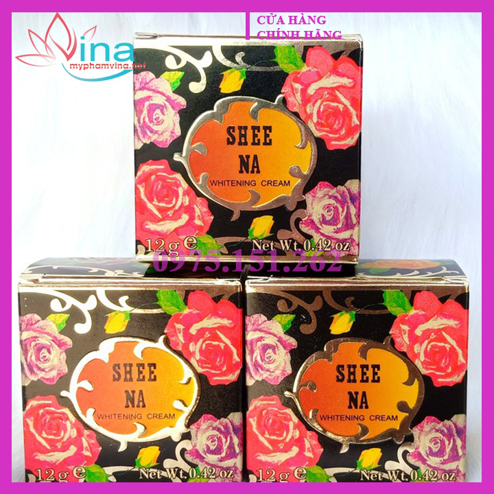 KEM TRẮNG DA BÔNG HỒNG ĐEN SHEE NA 5GR