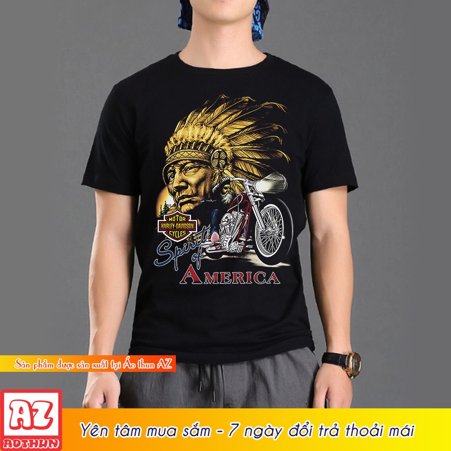 Áo thun nam in hình thổ dân motor 3d thái lan - bigsize 5xl 6xl 7xl m2999