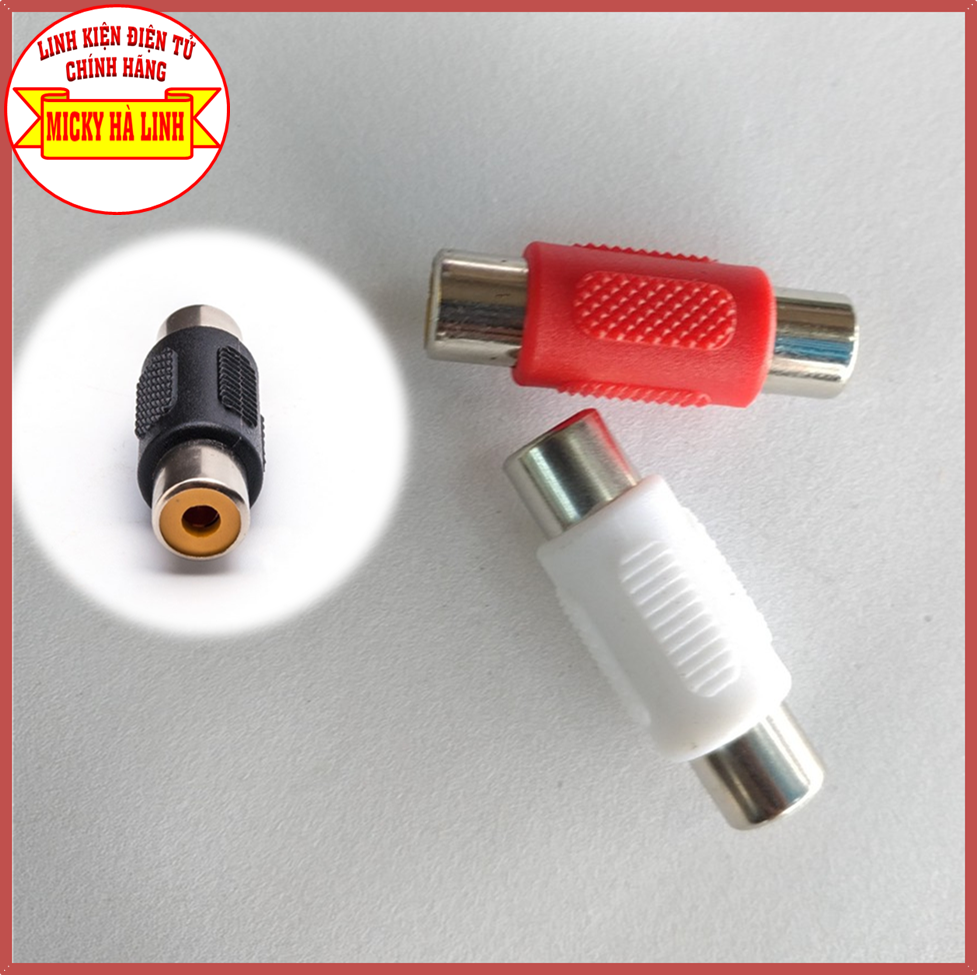 [HCM]Combo 2 Đầu nối jack AV Hoa Sen-RCA H2Pro chống sôi-nhiễu (2 chiếc) Jack (rắc) nối AV-hoa sen-RCA