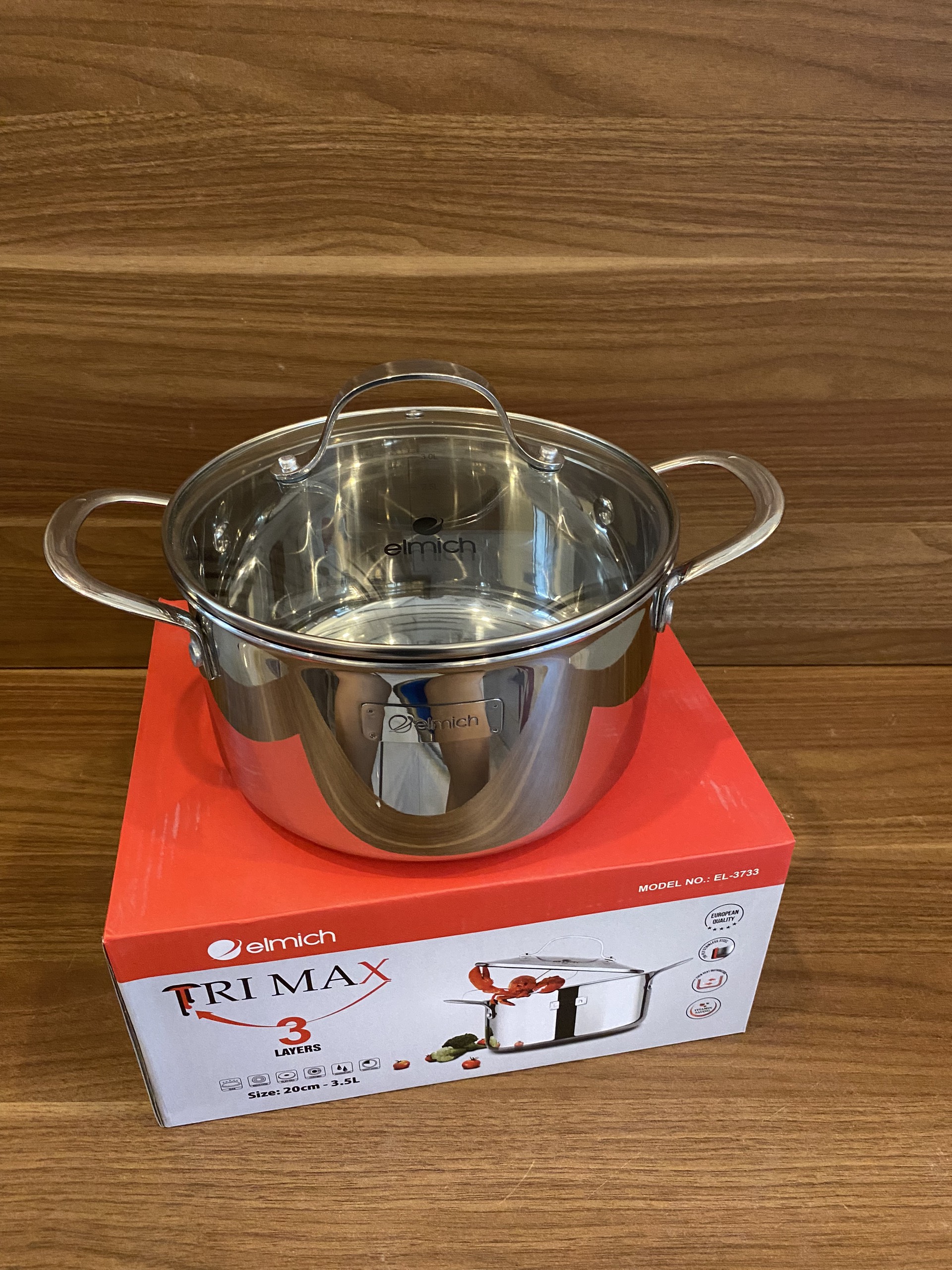 NỒI INOX CAO CẤP 3 LỚP ĐÁY LIỀN TRI-MAX 20CM