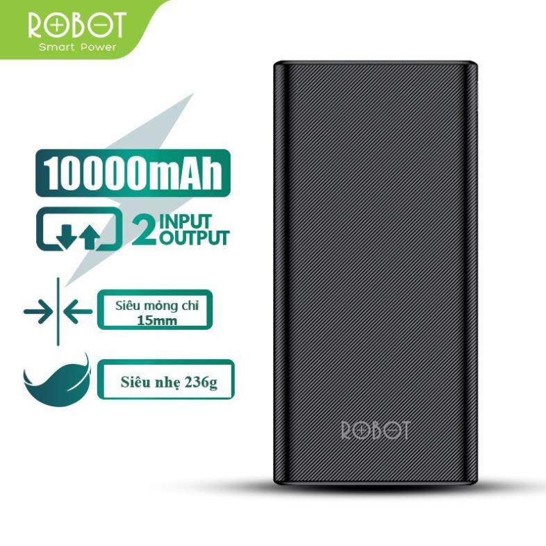 [HCM]Pin Sạc Dự Phòng ROBOT RT170 10.000mAh 2 Output & 2 Input