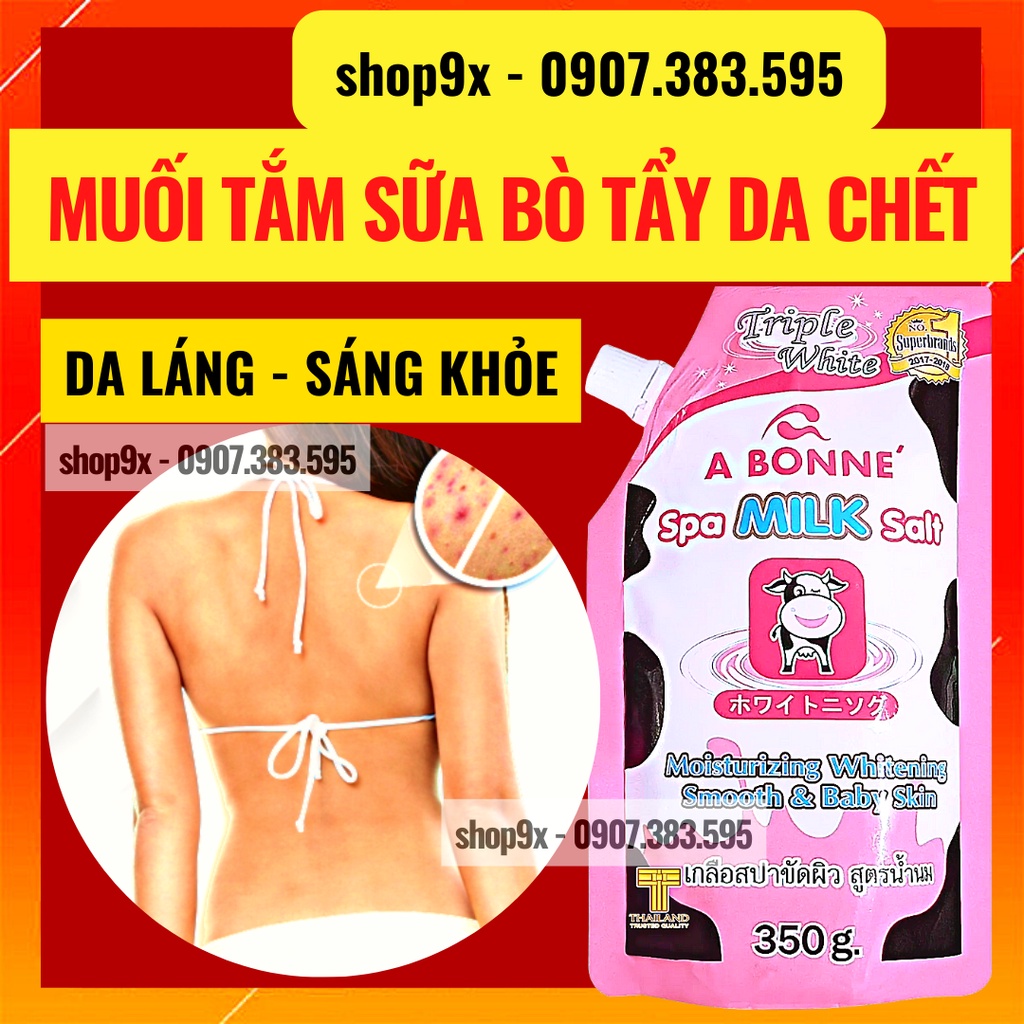 Muối Tắm Sữa Bò Tẩy Tế Bào Chết A Bonne Spa Milk Salt Thái Lan 350gr