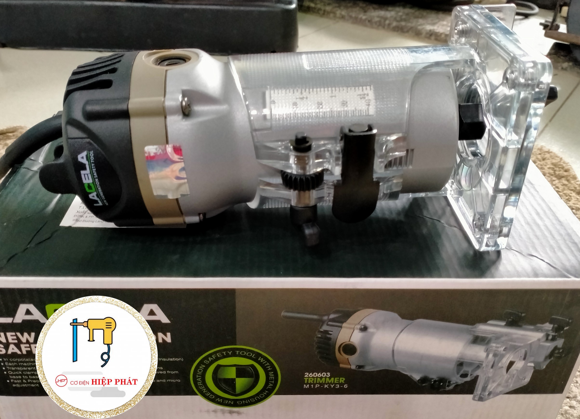 Máy soi, phay gỗ 6mm Lacela 260603