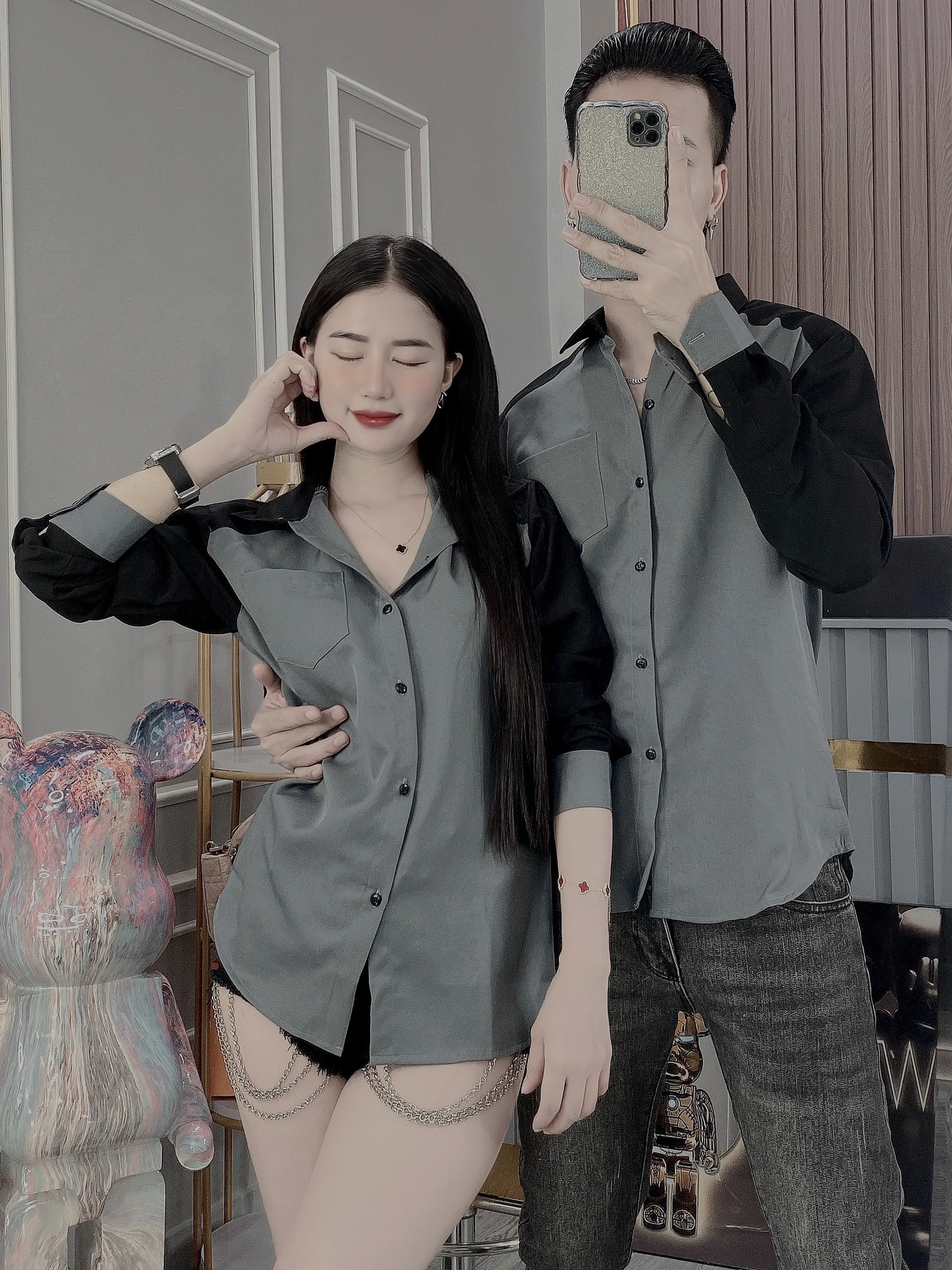 ÁO SƠ MI NAM  CHẤT LỤA MÁT MỊN