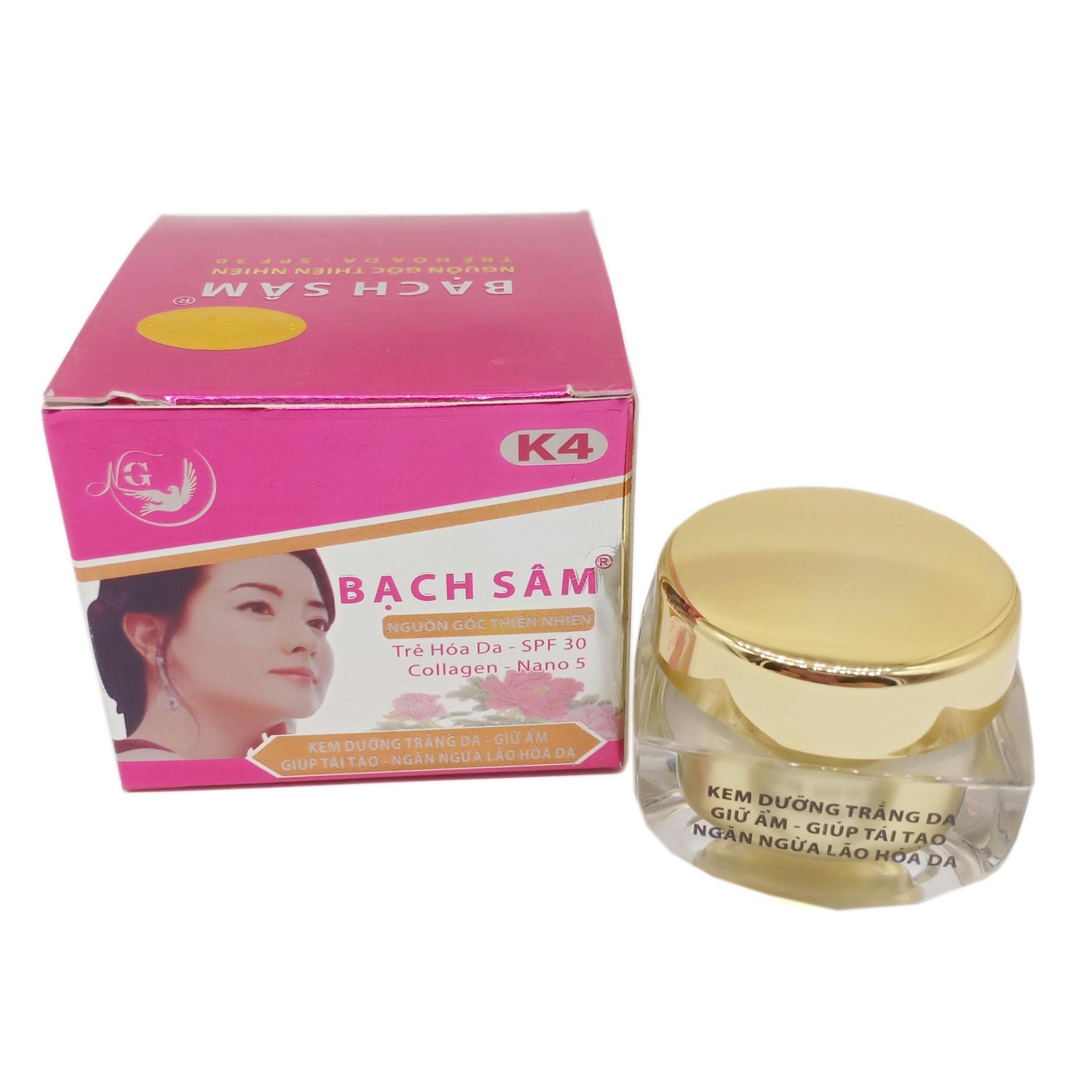[HCM]Kem dưỡng trắng da - giữ ẩm Bạch Sâm K4 (18g)