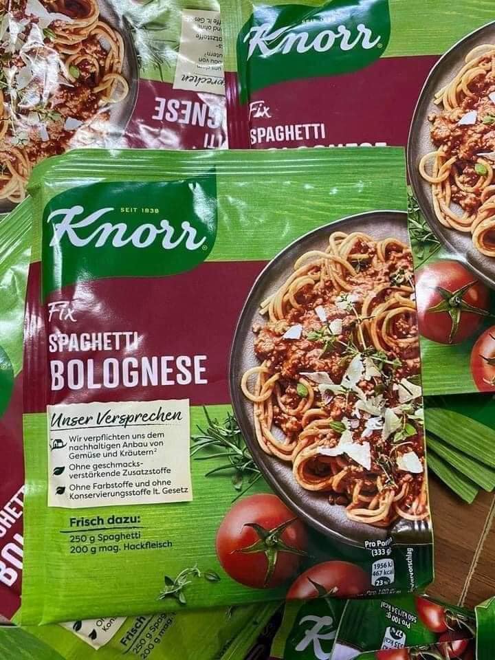 Gia vị sốt mỳ ý Spaghetti Knorr thơm ngon chuẩn vị dễ dàng chế biến, bảo quản