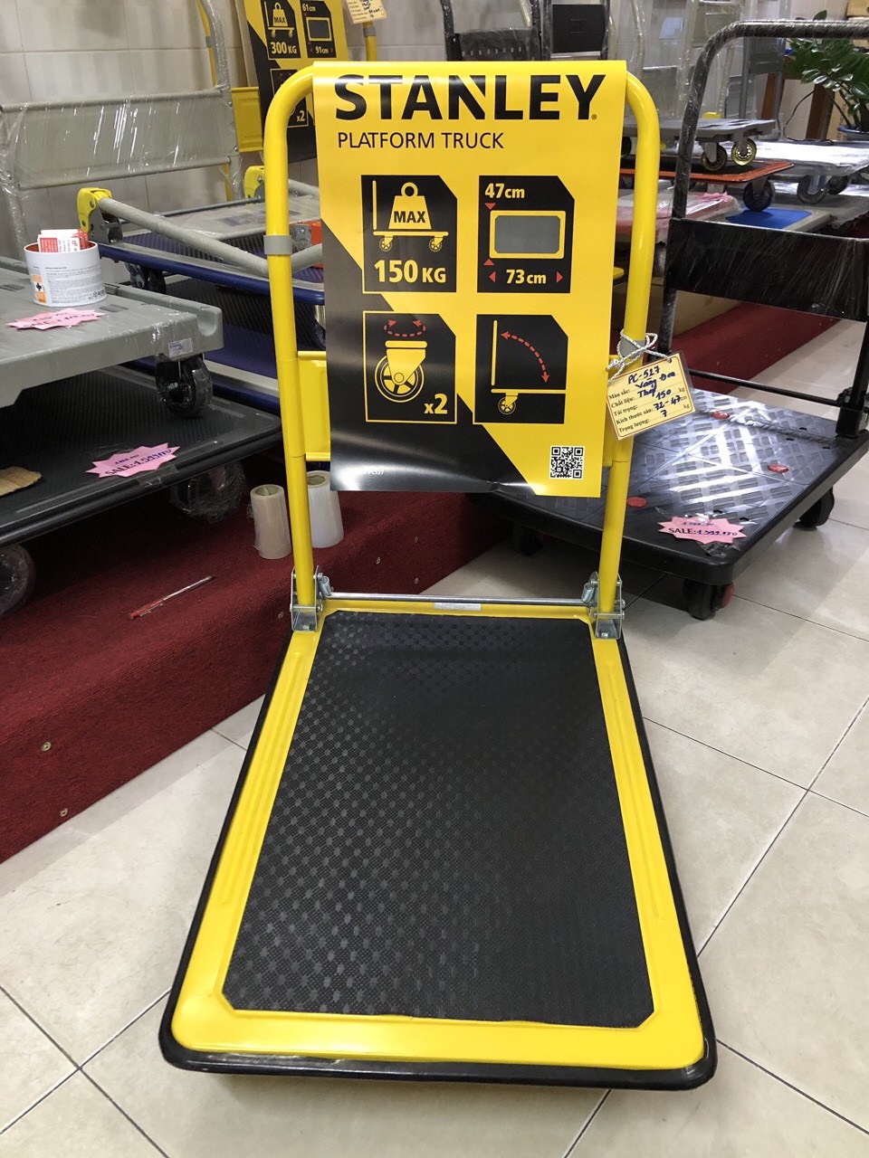 [HCM]XE ĐẨY 4 BÁNH STANLEY PC527 tải 150kg