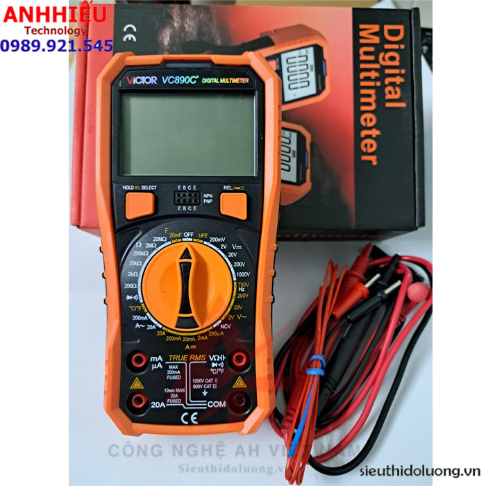 Victor vc - 890c+ đồng hồ vạn năng điện tử vc890c + victor 890c +