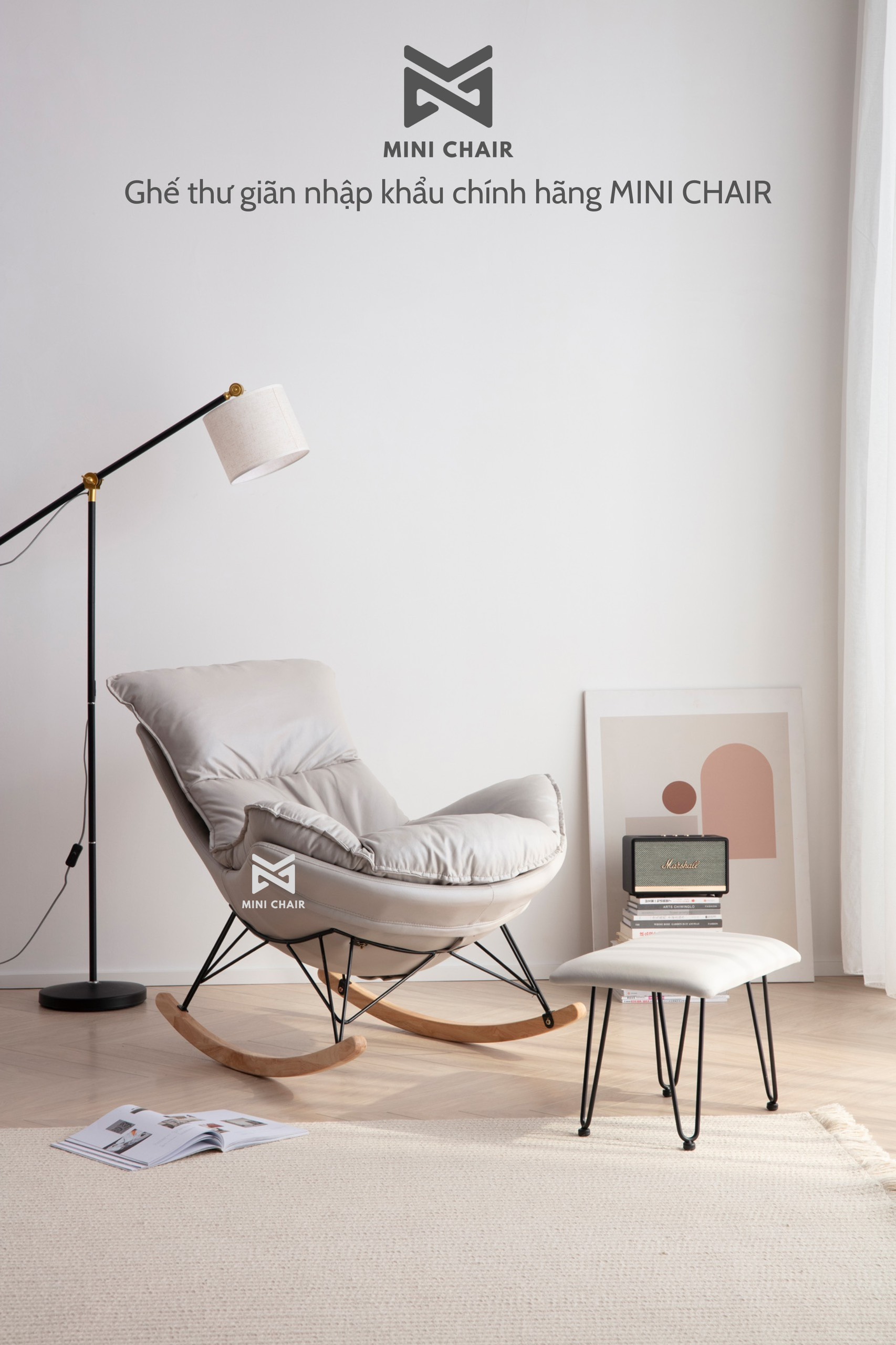 GHẾ BẬP BÊNH THƯ GIÃN ĐỌC SÁCH, CAFE CHILL
