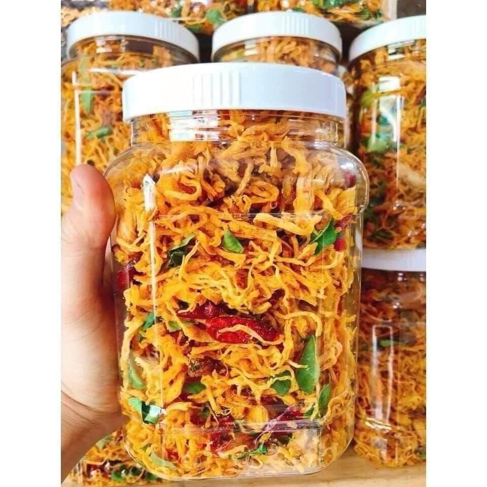 Khô gà lá chanh hũ 500g