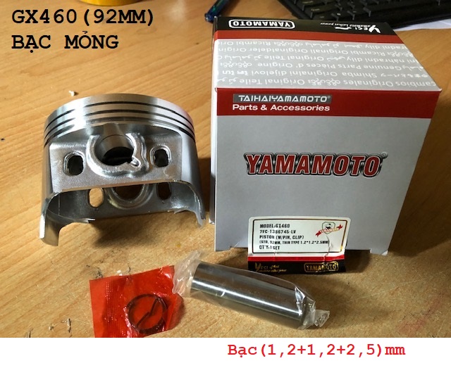 bạc séc măng, Piston 92mm ( loại mỏng) GX460 192F