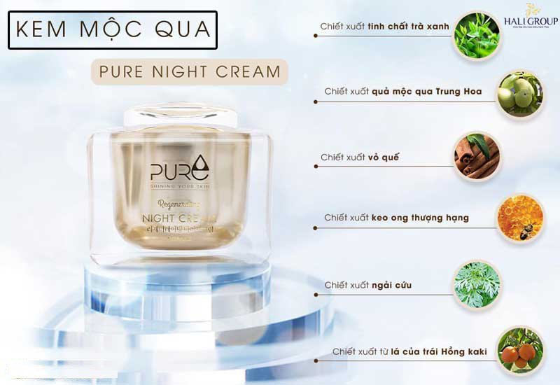 Pure Night Cream - Kem mộc qua ban đêm Pure