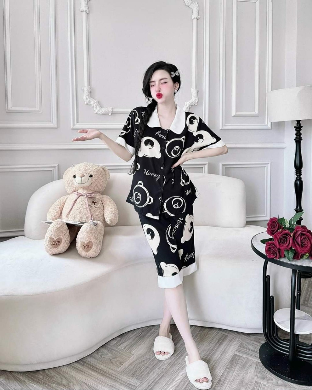 Đồ Bộ Ngủ Nữ Lửng Cao Cấp Lụa Nhật Bigsize 50-100kg