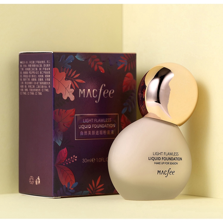 [Hàng mới] Kem nền dạng lỏng MCAFEE dưỡng ẩm và che khuyết điểm  | 30ml