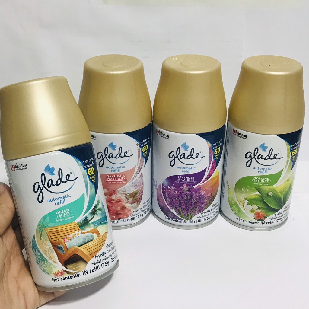 Bình ( Lõi) xịt thơm phòng tự động GLADE Thái Lan 175g