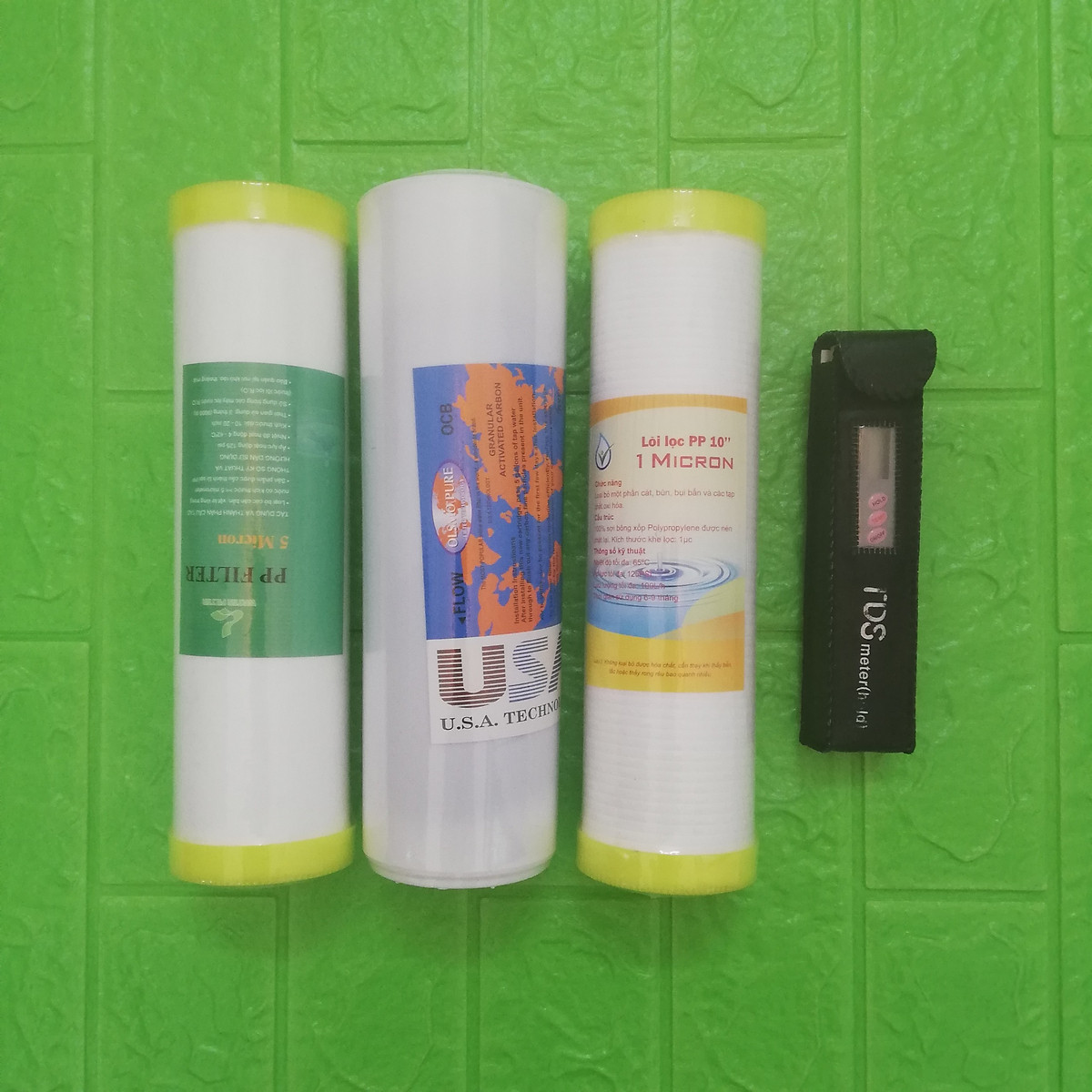 Bộ lõi lọc nước 123 tặng kèm bút thử nước TDS