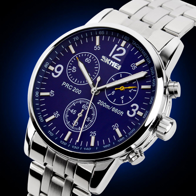Đồng hồ nam dây inox Skmei 9070