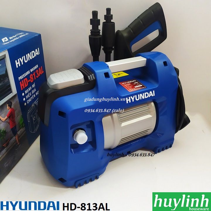 [HCM]Máy xịt rửa xe Hyundai HD-813AL - Model 2019 - Motor từ