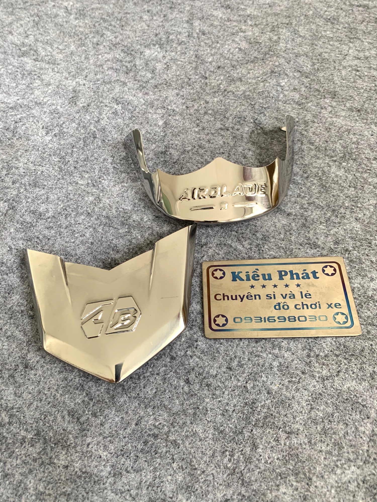 Mỏ dè Airblade 2020 Inox Trước Sau Mỏ dè ab inox trắng