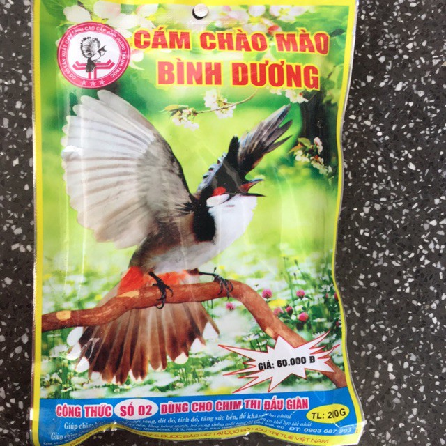 Cám Chào Mào Bình Dương (Số 2) 200gr - Giúp Chim Căng Lửa, Thi Đấu