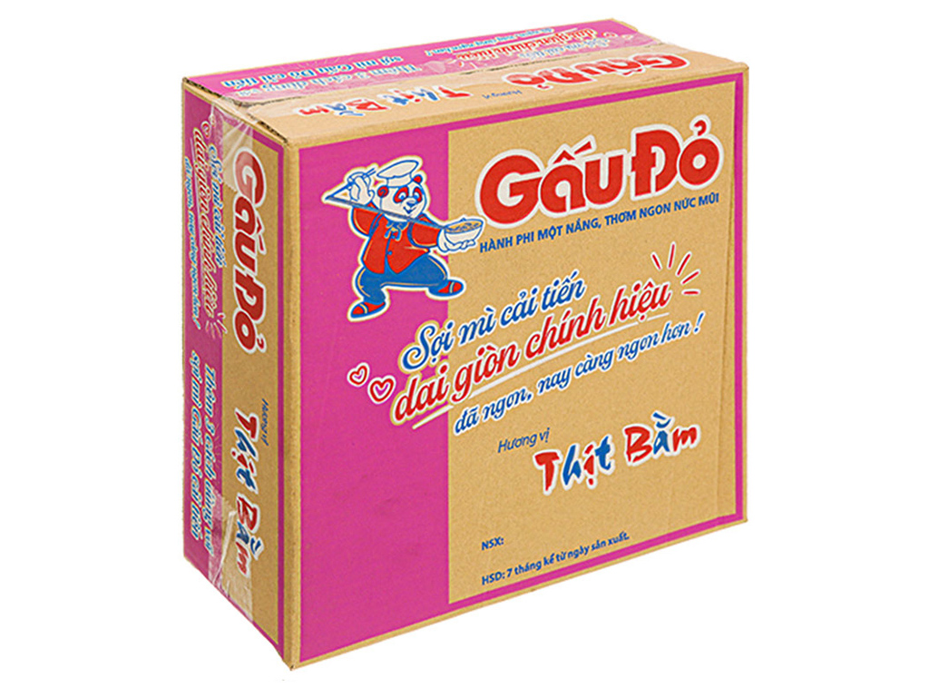 Mì Gấu Đỏ Thịt Bằm Thùng 30 Gói 63g