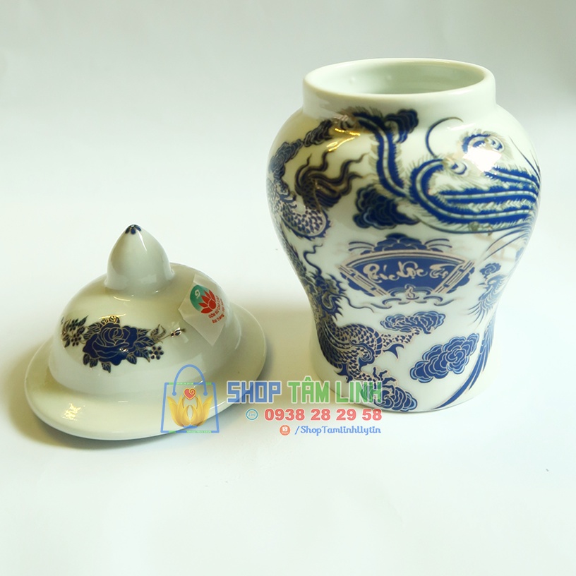 Choé thờ Bát Tràng men xanh ShopTamlinh